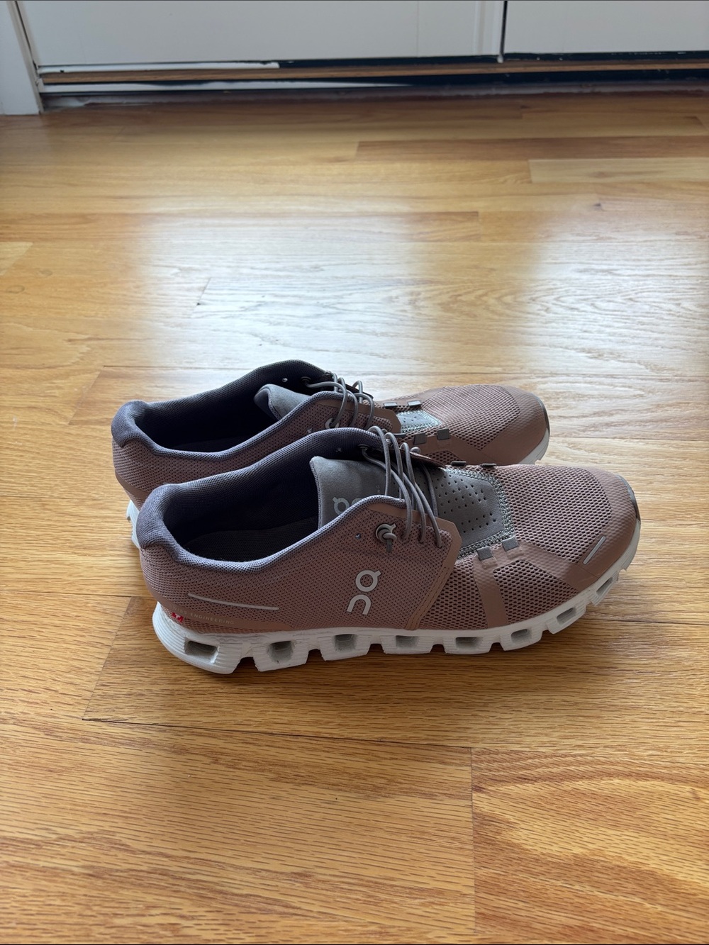Pink on cloud sneakers